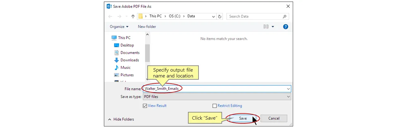Save PDF Portfolio